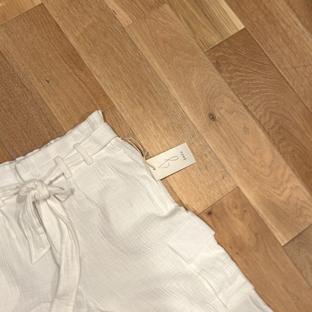 Joie new with tags white belted cargo cotton pants - Picture 3 of 5